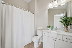 Upper level guest bathroom