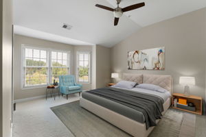 Upper level guest bedroom