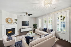 Spacious living room and open floor plan