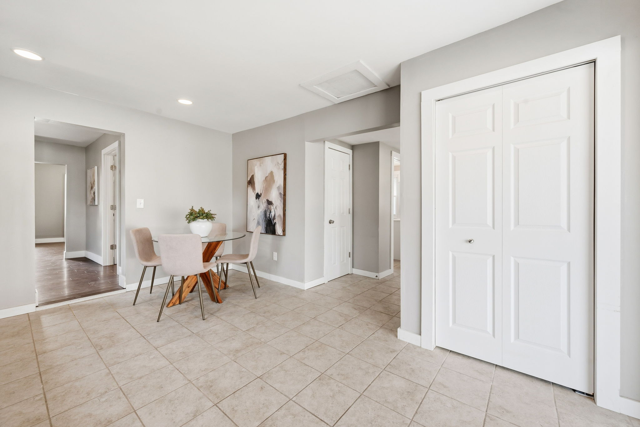 The kitchen also has a sizable pantry