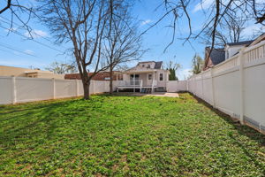 Gardens, playsets, puppy, pool?  It is a clean slate!