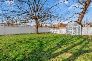 You also have a huge shed for storage.