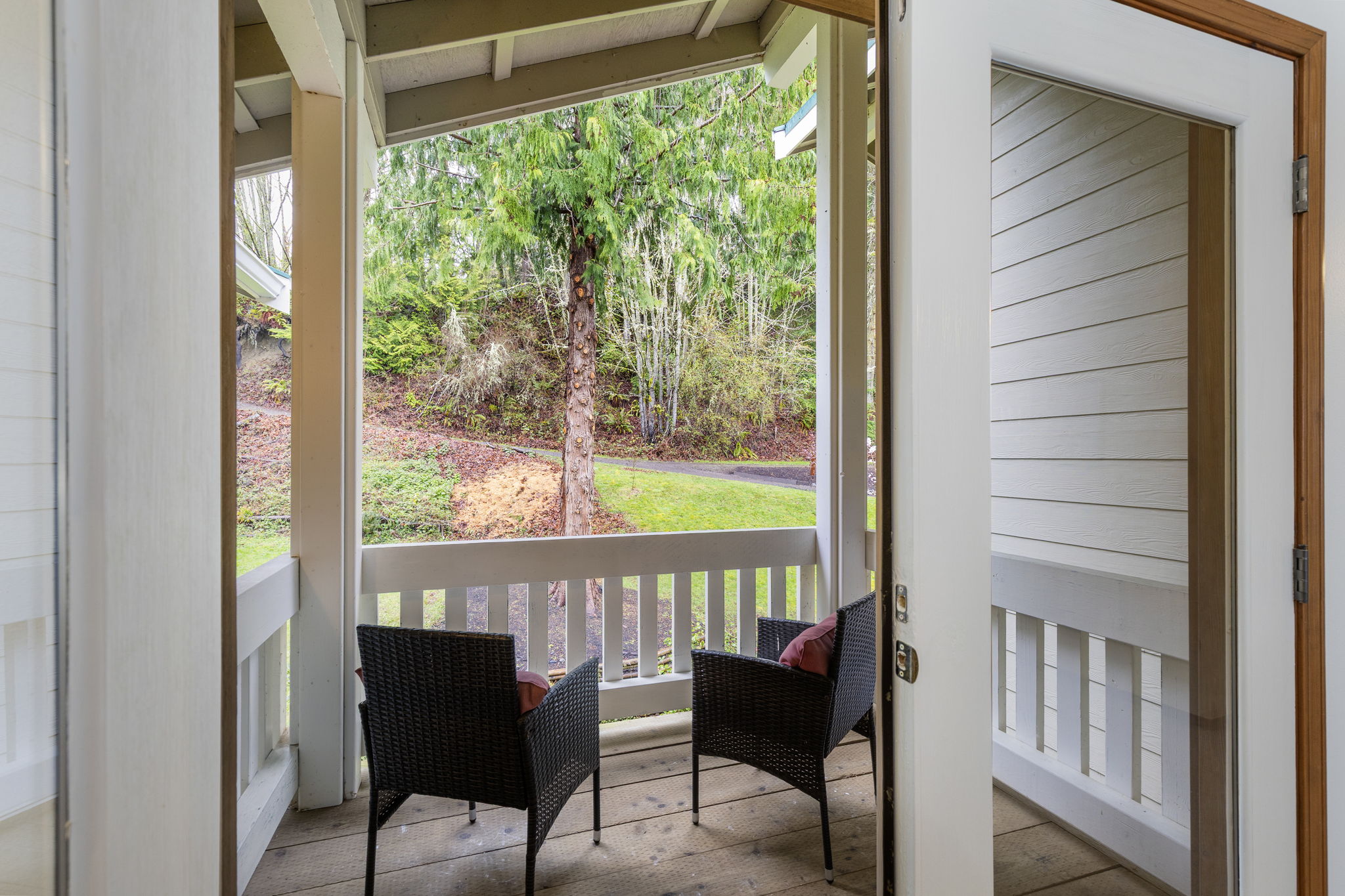 Private balcony across from the mezzanine.