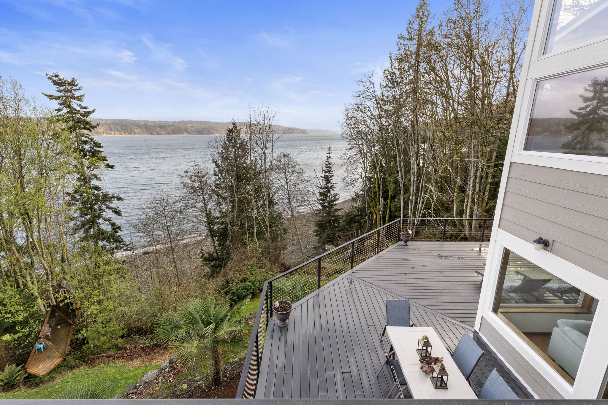 The deck, the views of Vashon Island, the salt air...