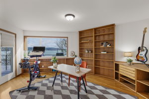 Dedicated office with sweeping views and deck access!