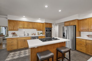 Kitchen...family room to through doorway.