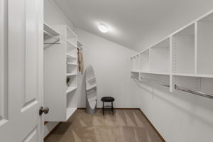One of the large primary closets!