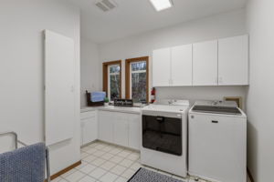 Upper level laundry room.