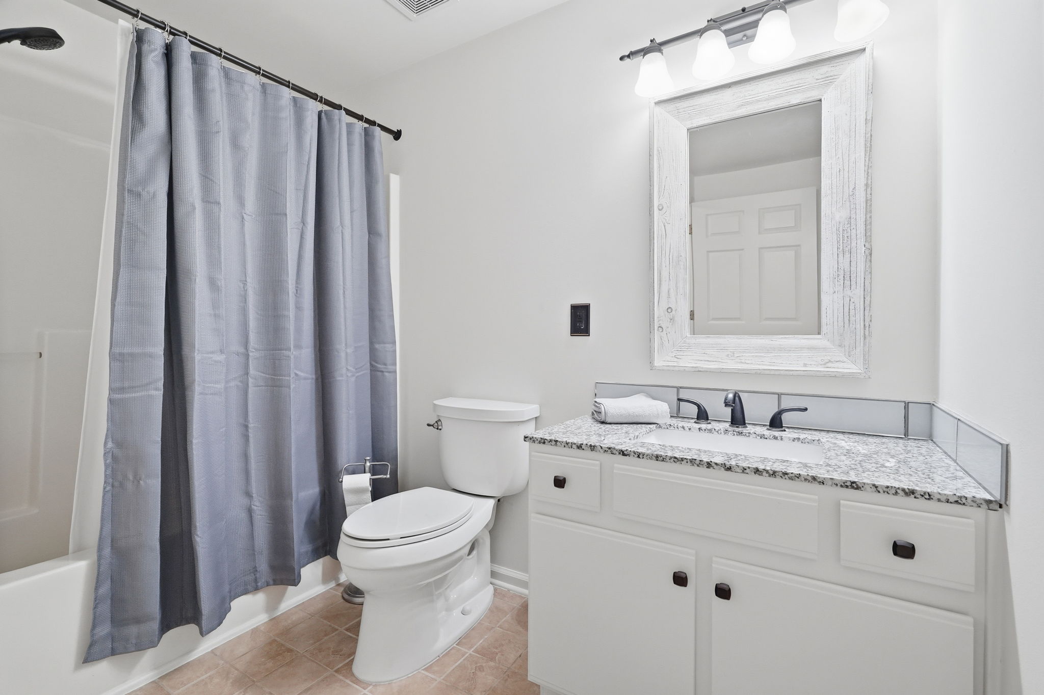 Terrace level bathroom