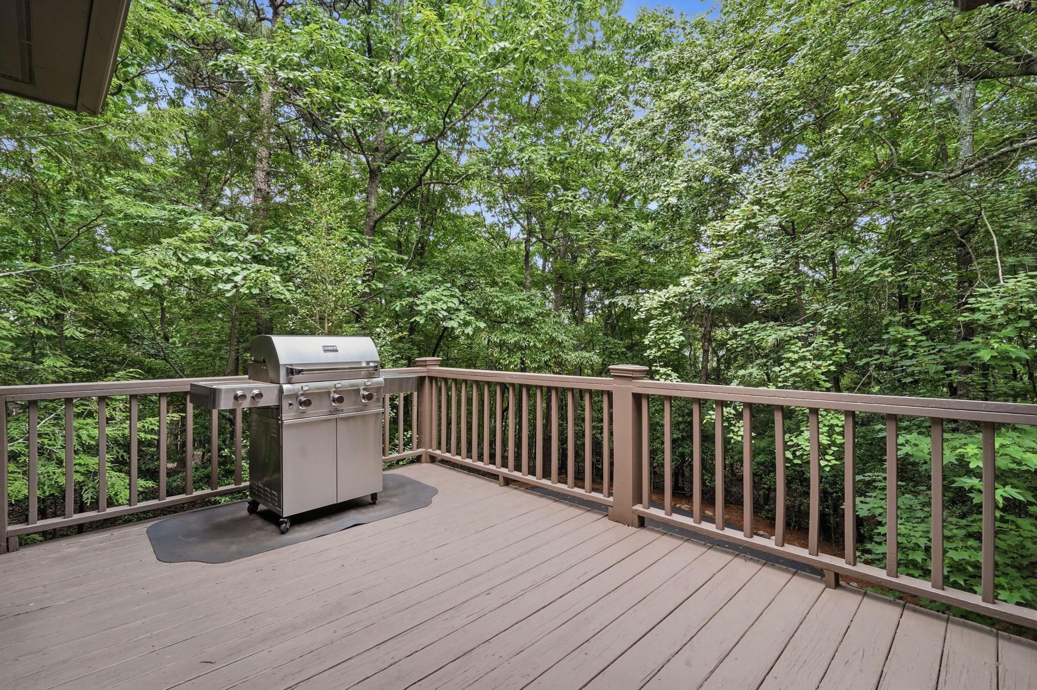 Spacious main level deck