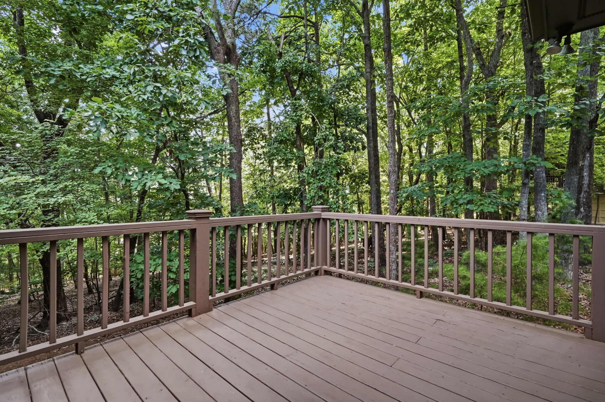 Spacious deck on main