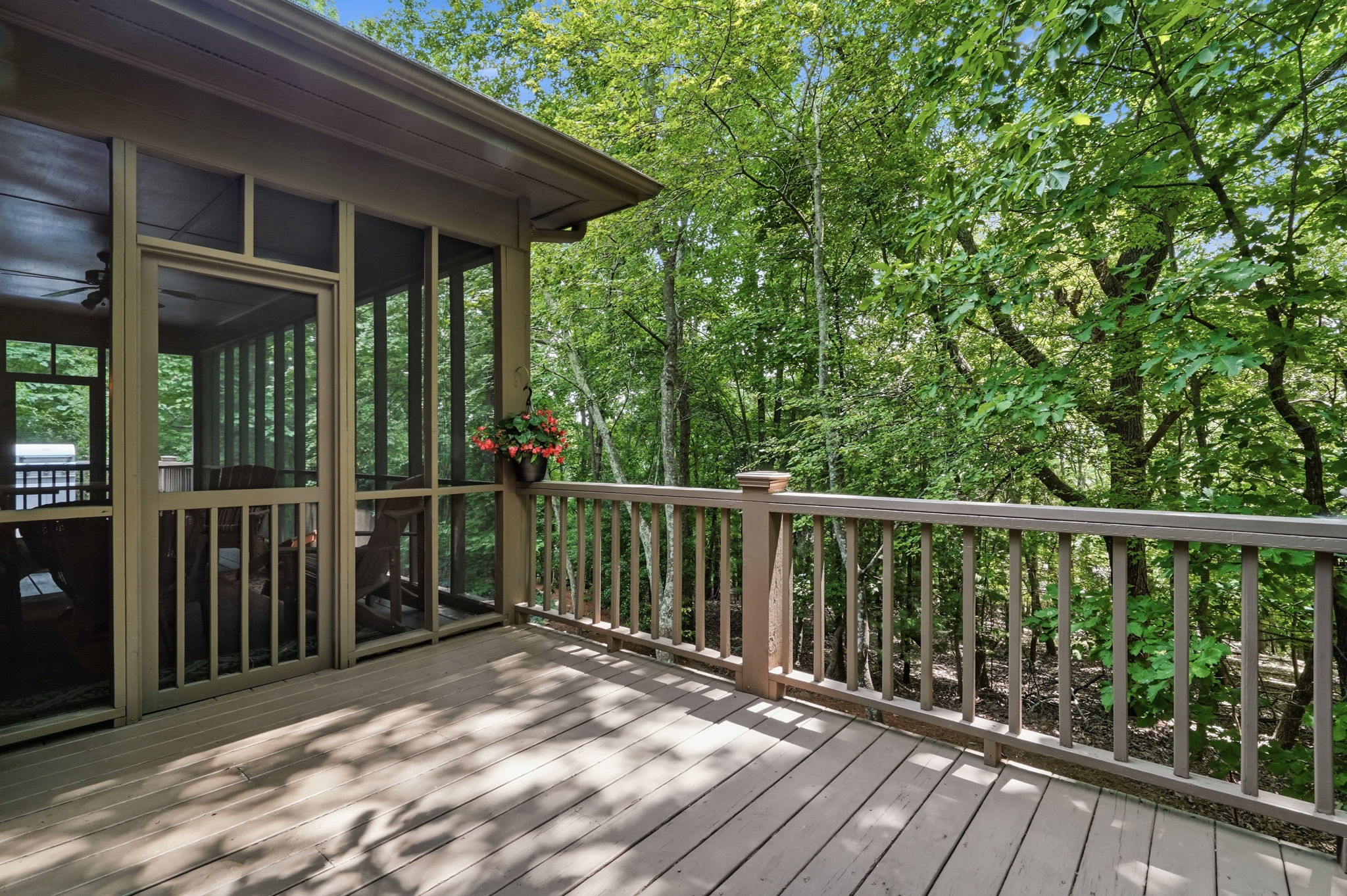 Full deck on main level