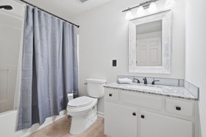 Terrace level bathroom