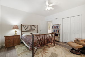 One of two terrace level bedrooms