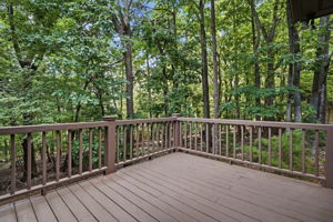 Spacious deck on main