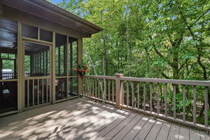 Full deck on main level