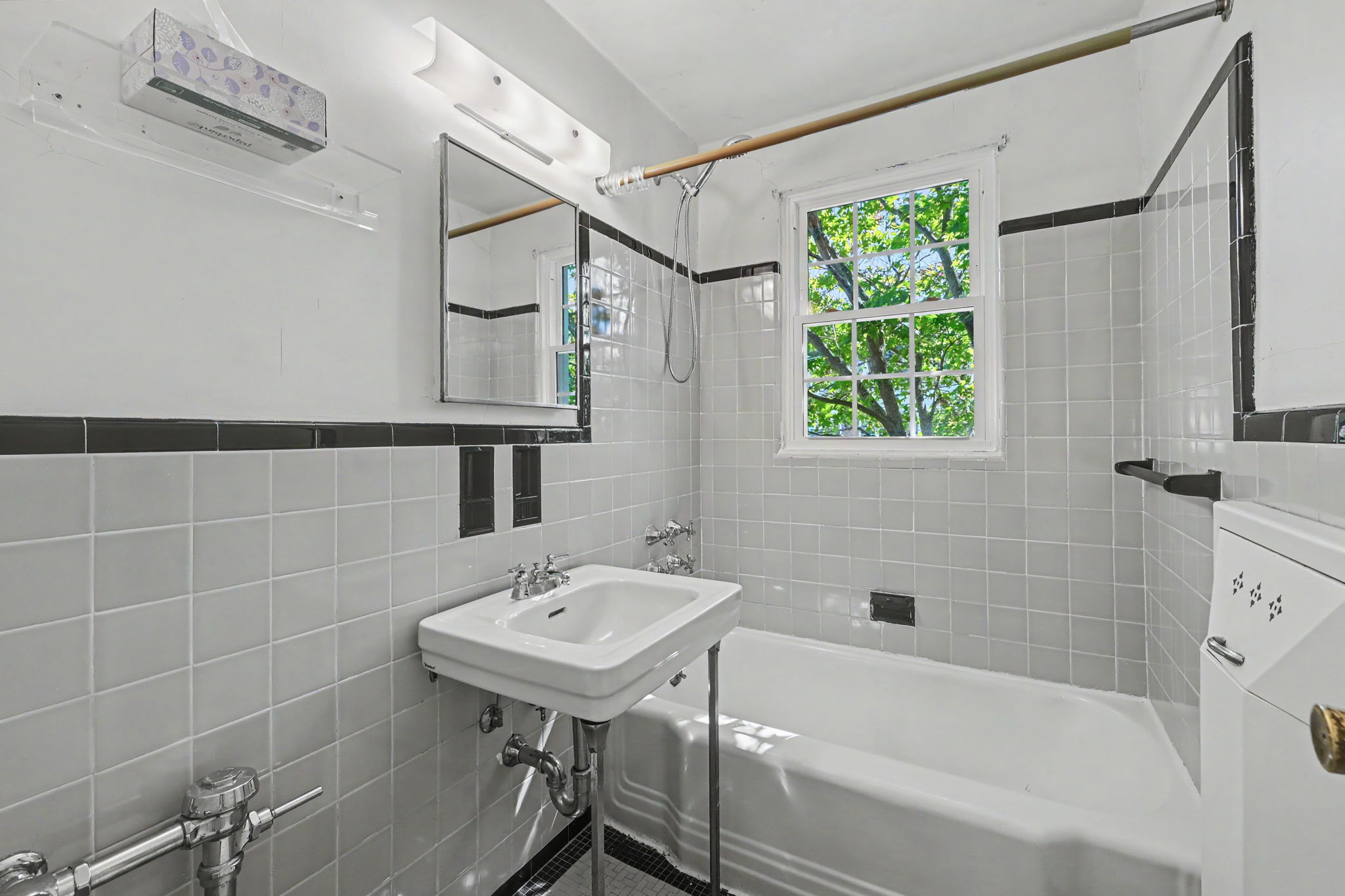 Hall Bath offers morning sun