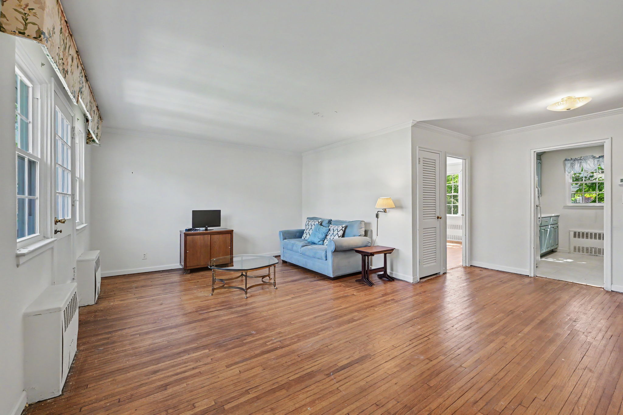 Living/Dining Room opens to Kitchen and 3rd Bedroom