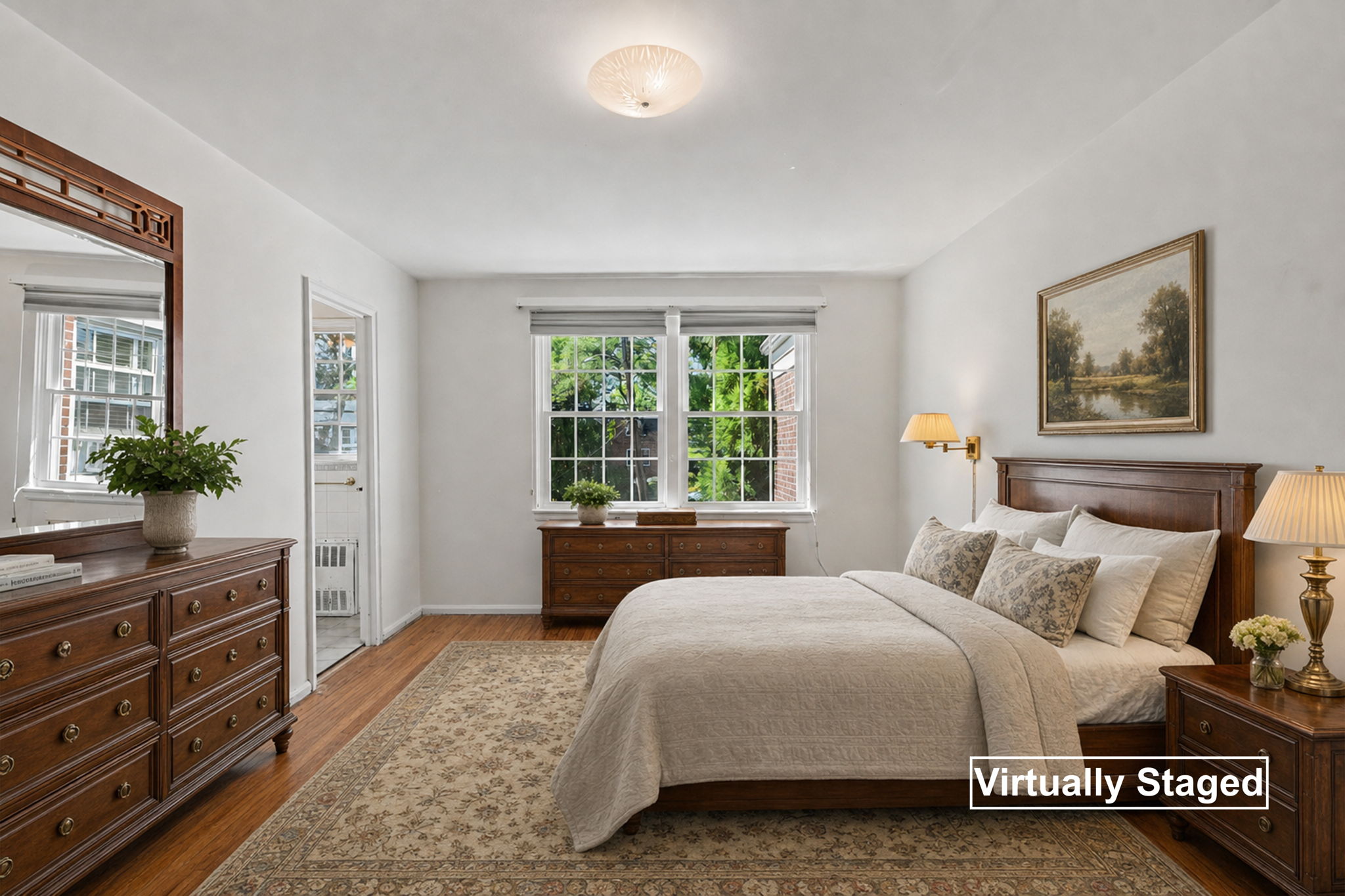 Primary Bedroom virtually staged