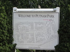 Putnam Park map, 13 bulidings named after the original Colonies