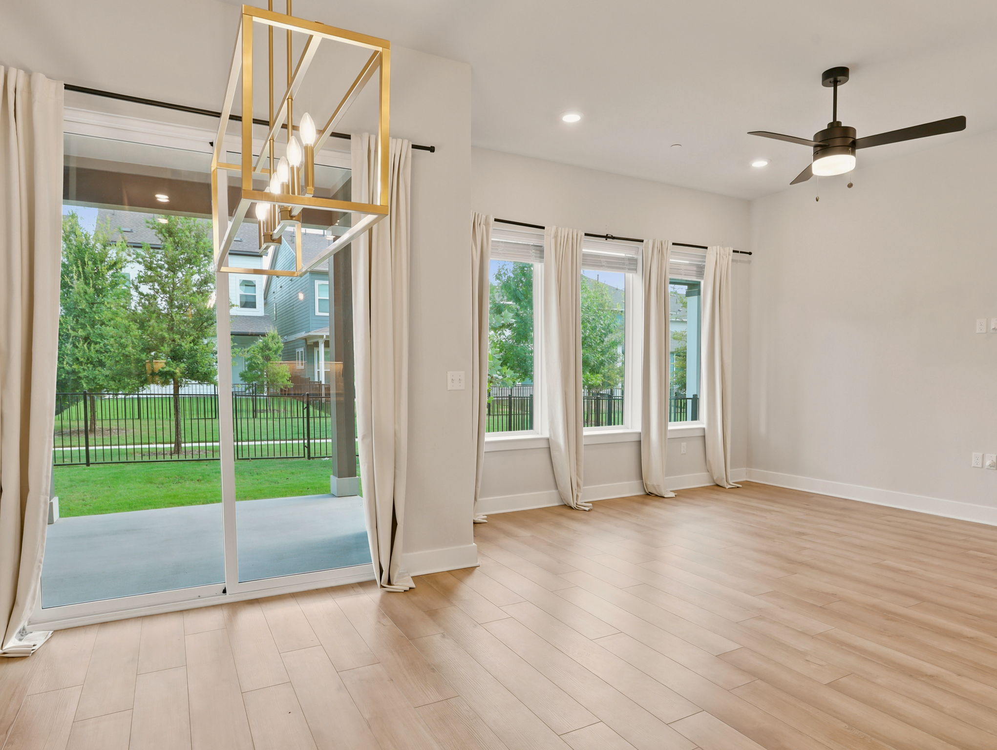 Dining Area with Sliding Glass Door