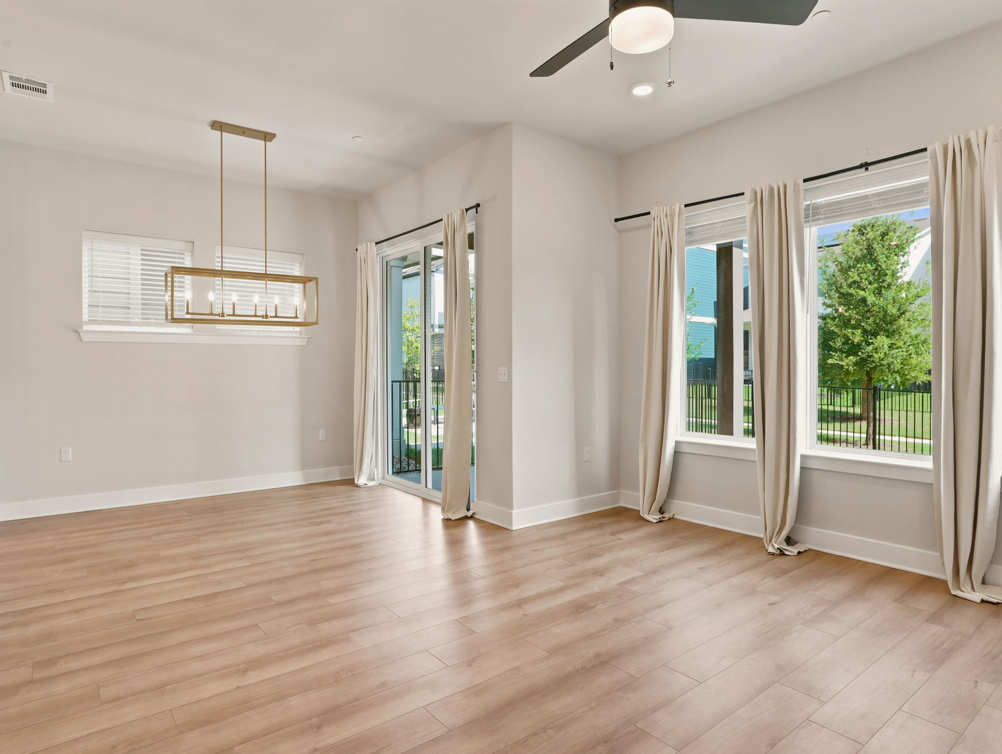 Open-Concept Living and Dining Area