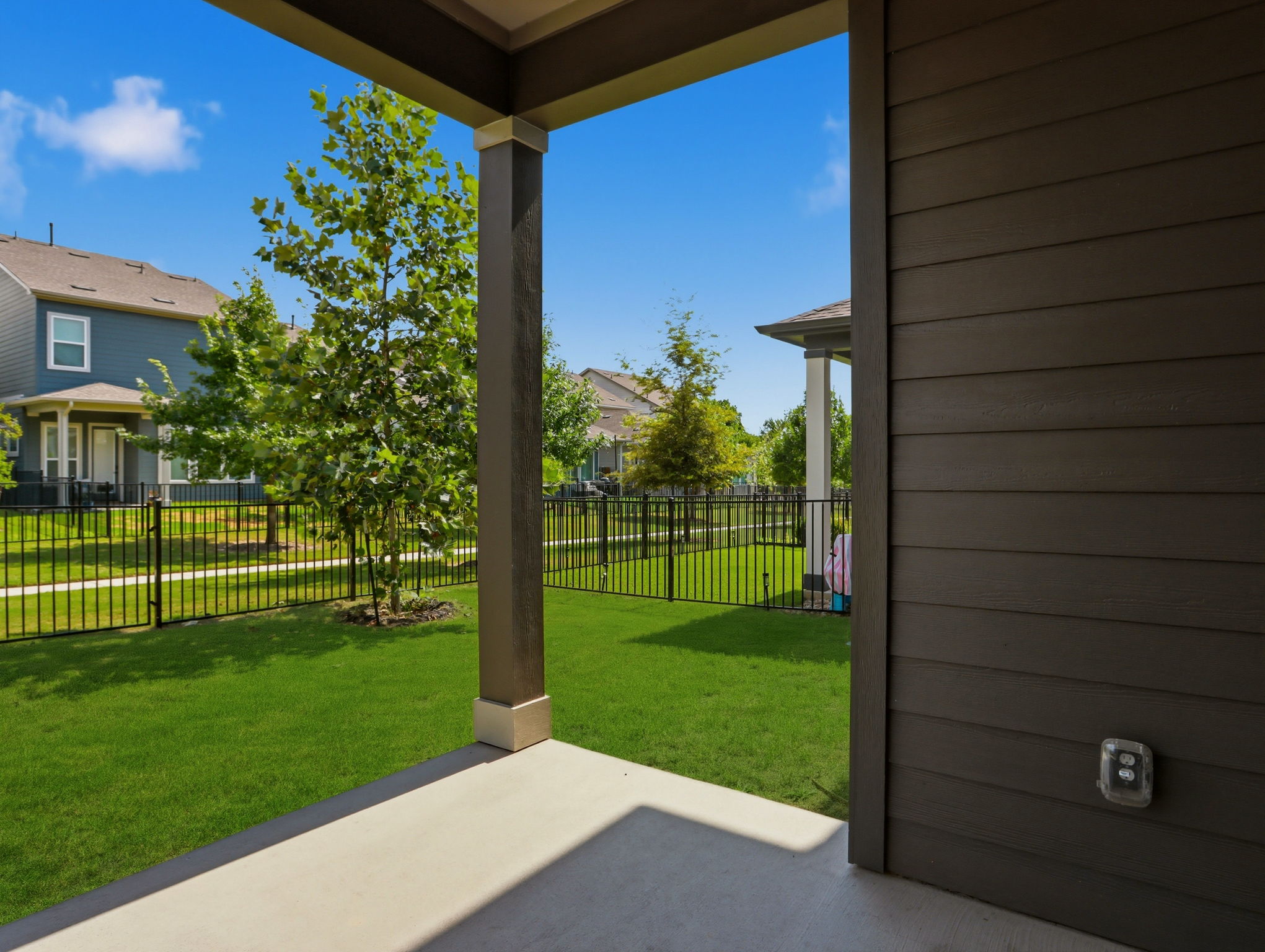 Extended Covered Rear Porch