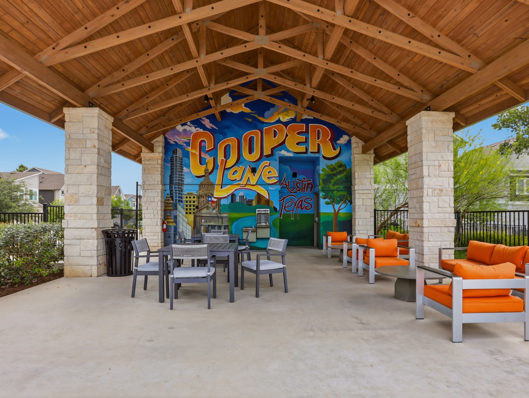 Community Pavilion and Seating Area