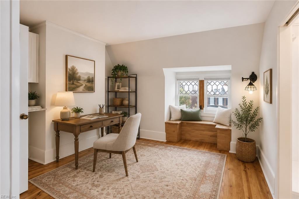 virtually staged 3rd floor living space