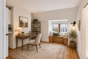 virtually staged 3rd floor living space