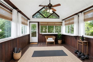 virtually staged enclosed deck