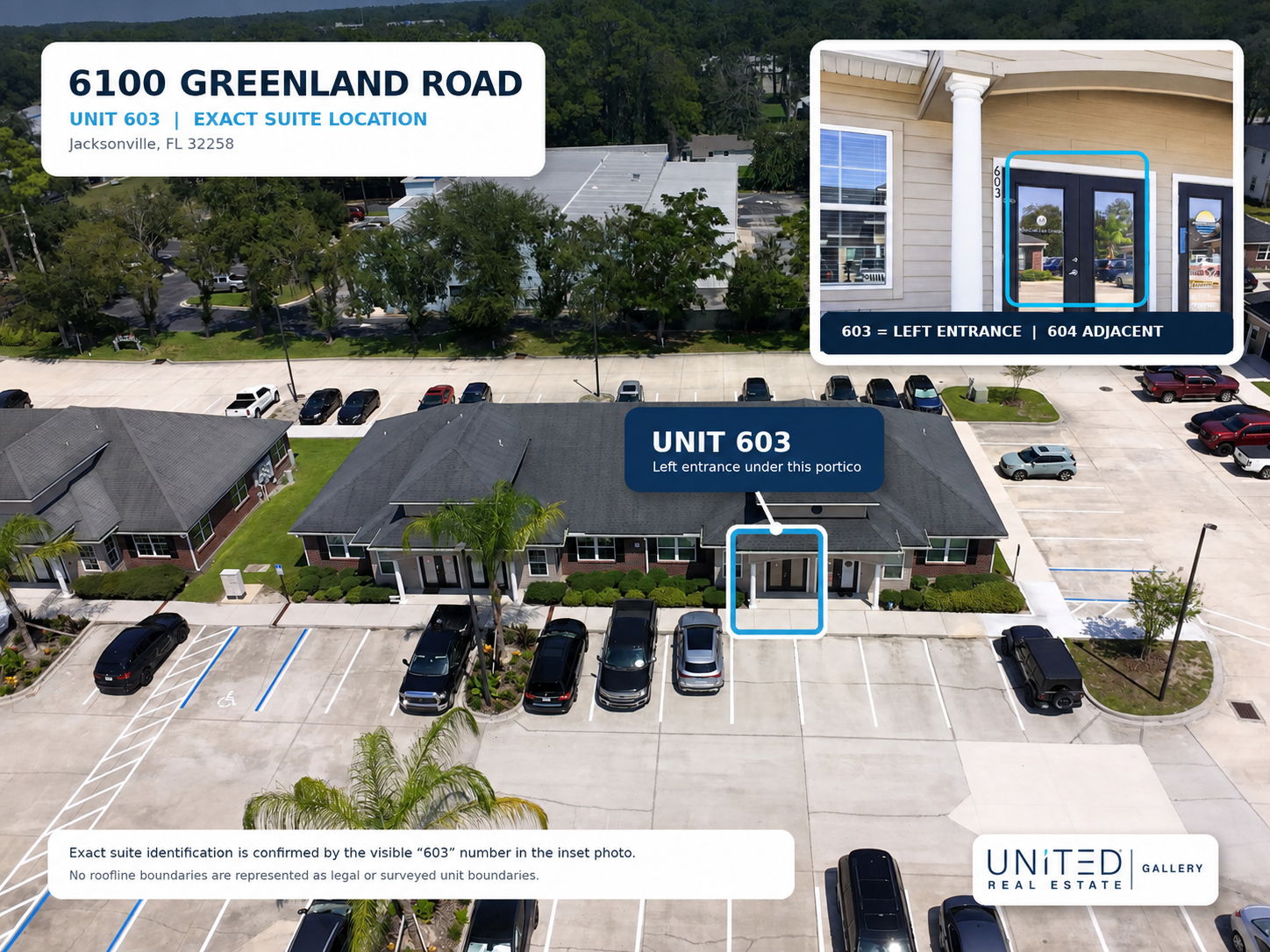 Suite 603 Exact Entrance | 6100 Greenland Road | Jacksonville, Florida