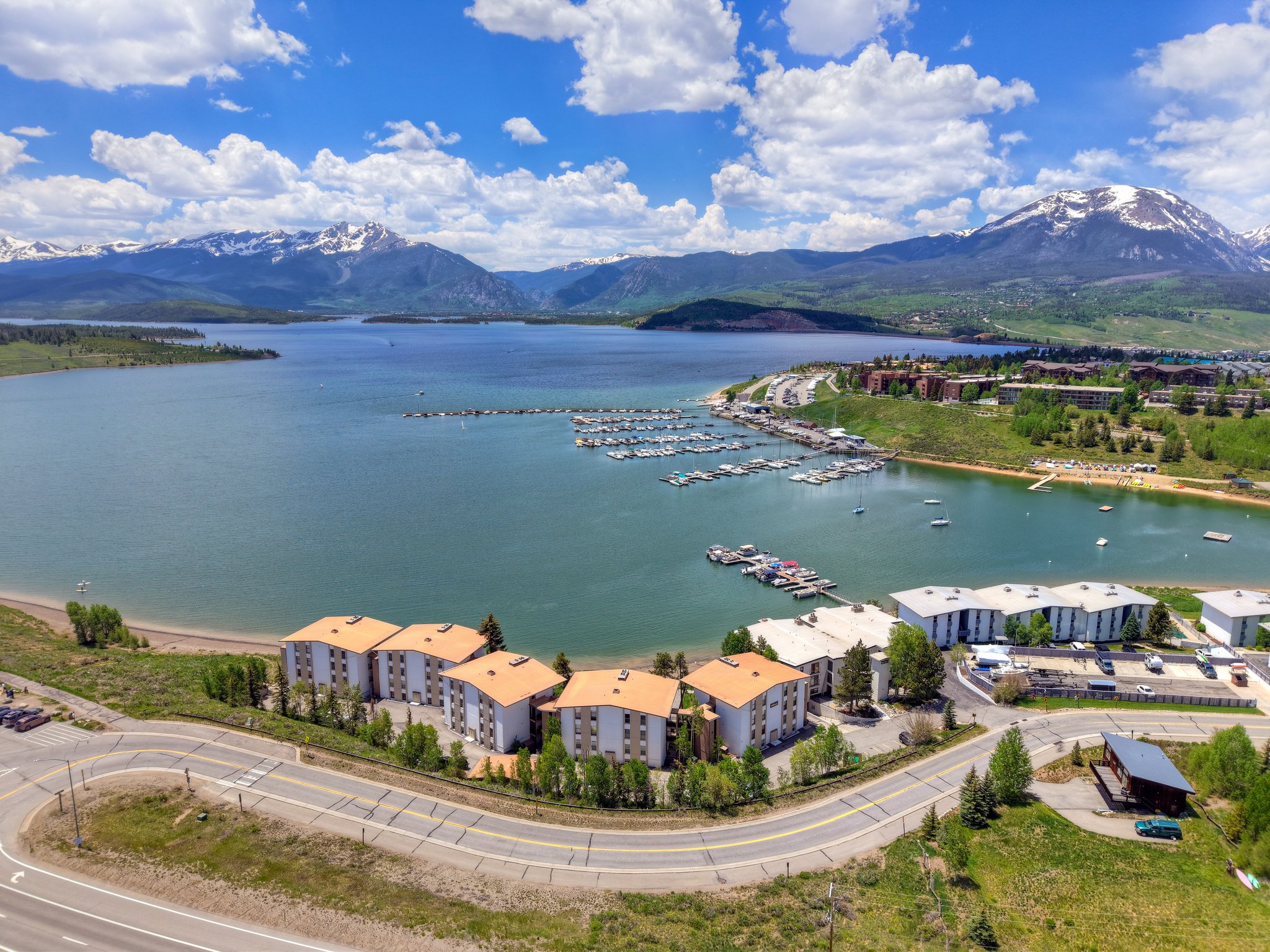 Aerial Drone of Anchorage Condo