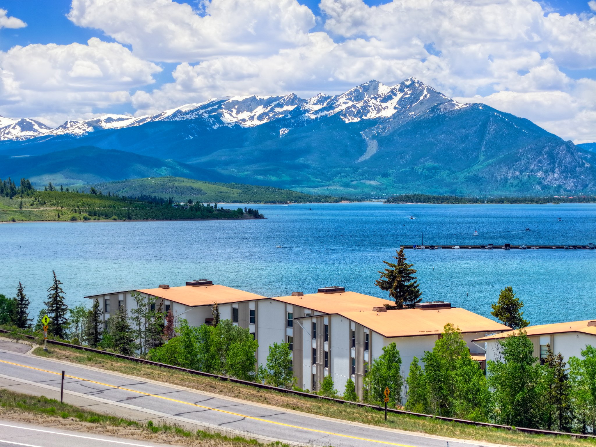 Aerial Drone of Anchorage Condo