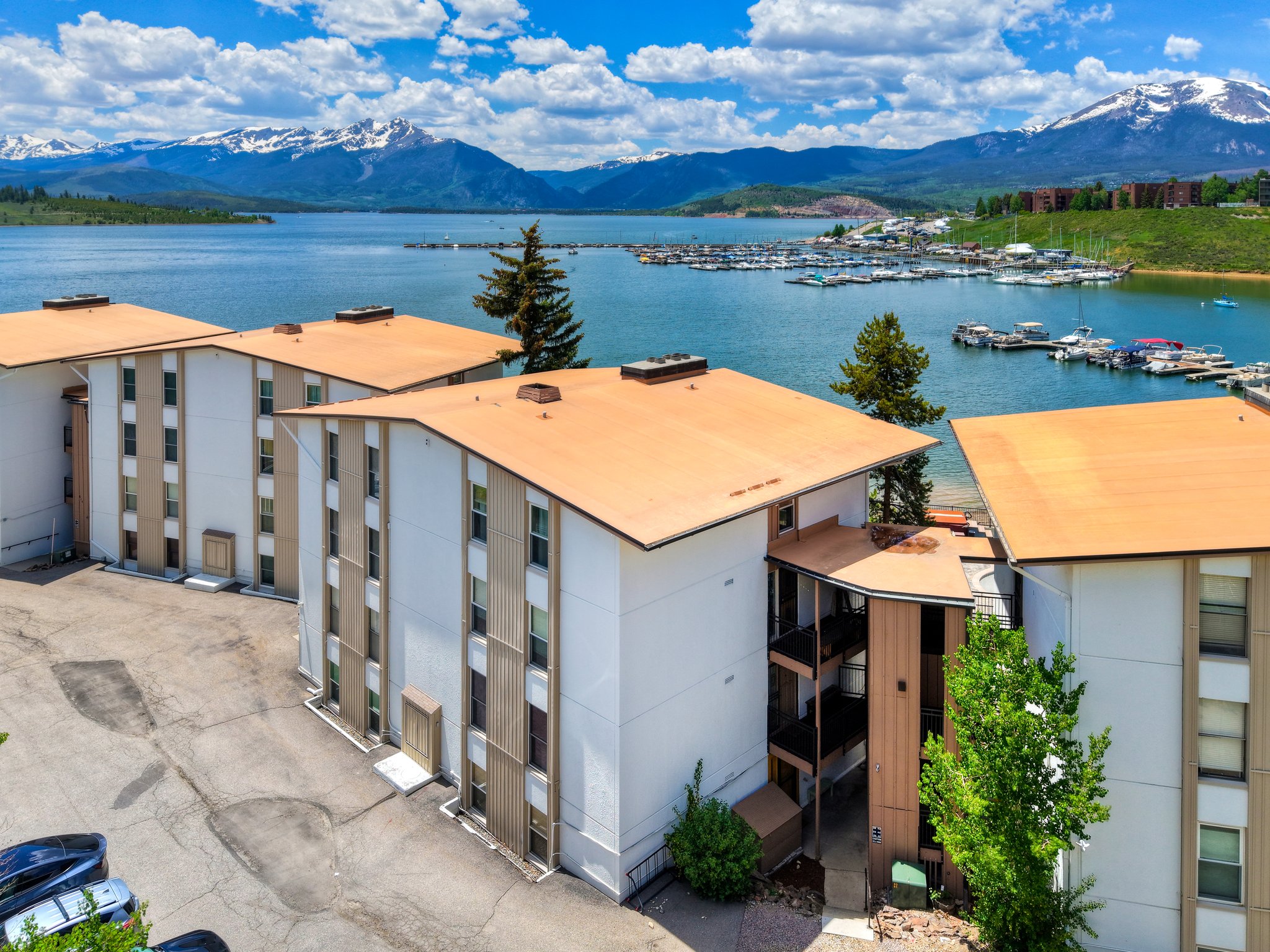 Aerial Drone of Anchorage Condo