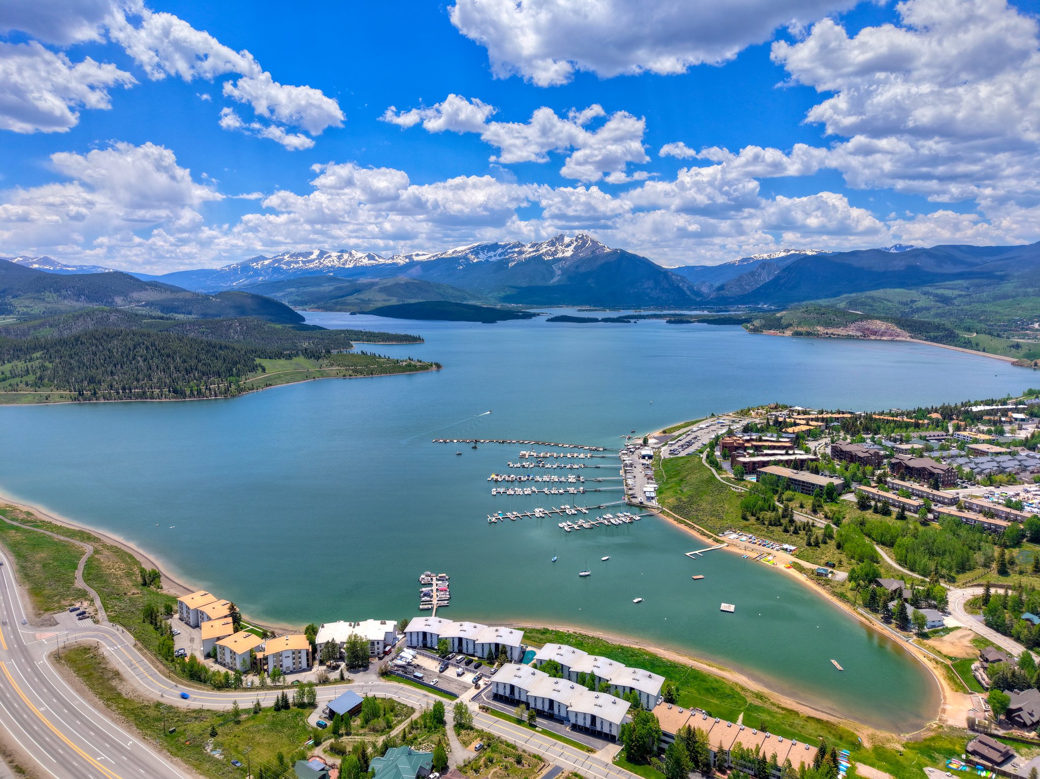 Aerial Drone of Anchorage Condo