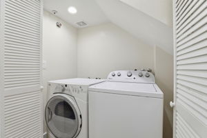 In unit washer and dryer
