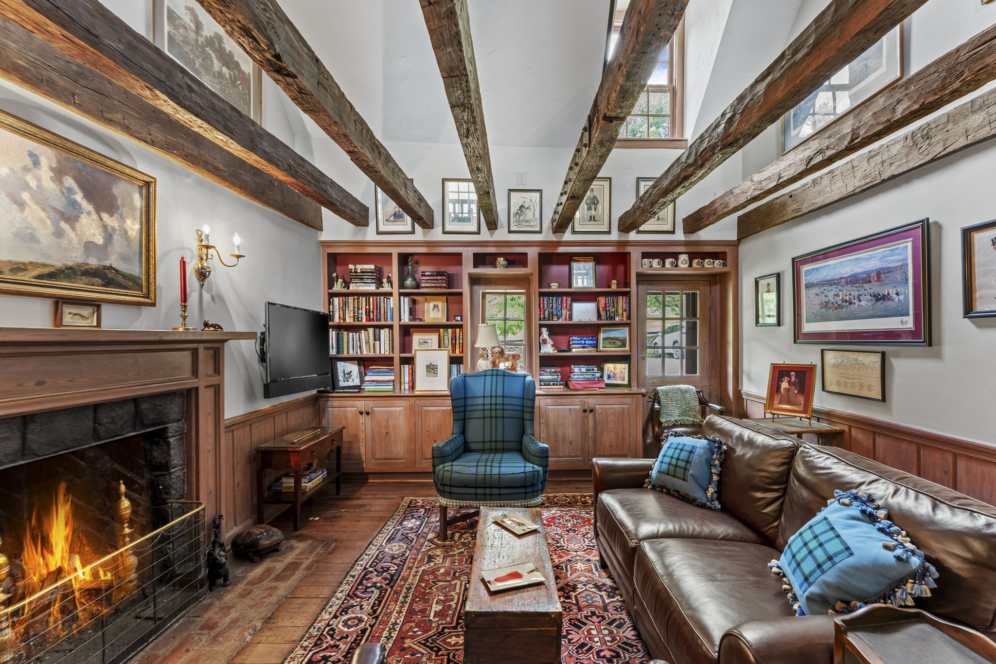 Original Tannery Room with built in Bookcases