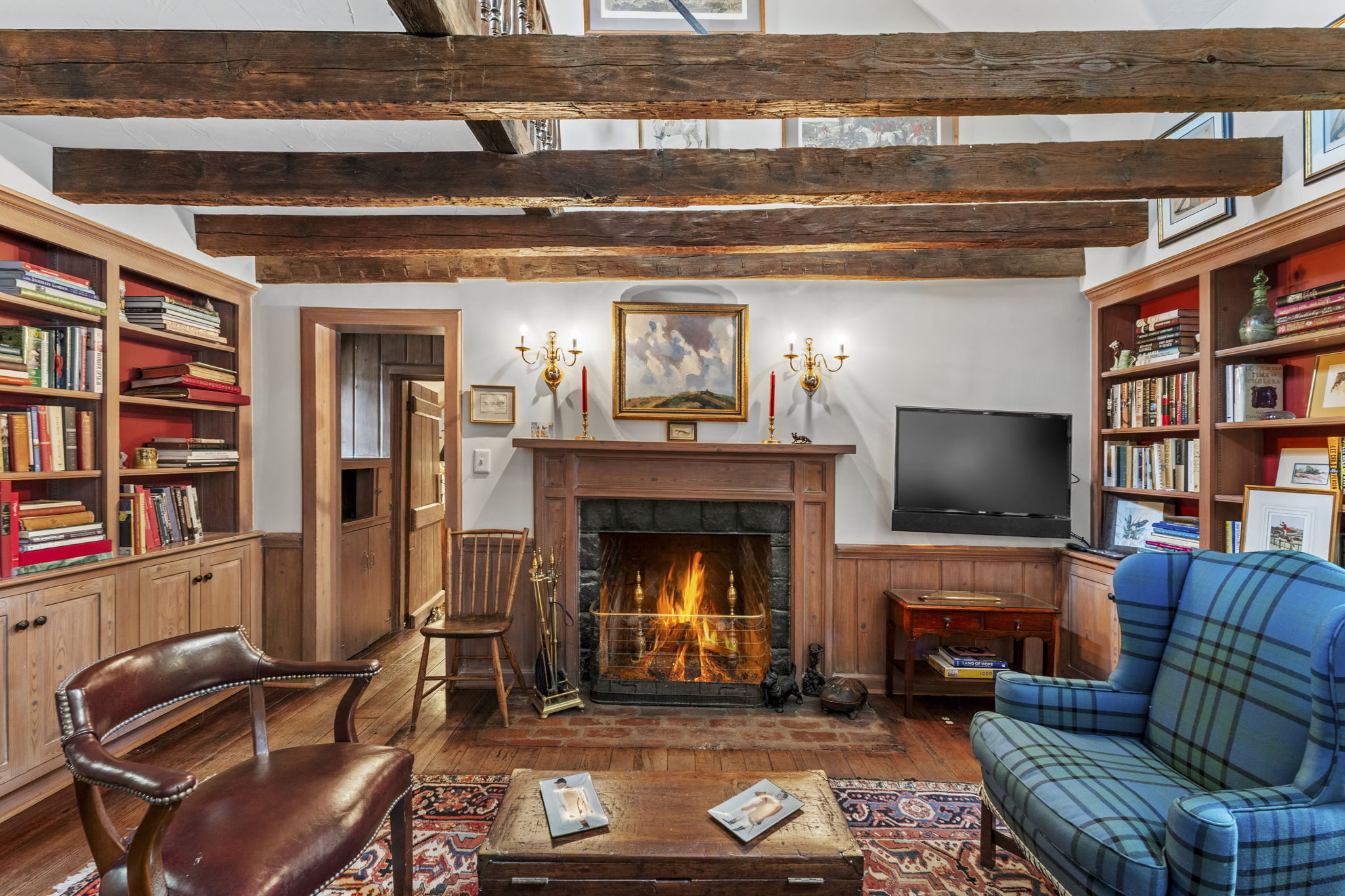 Original Tannery Room with built in Bookcases