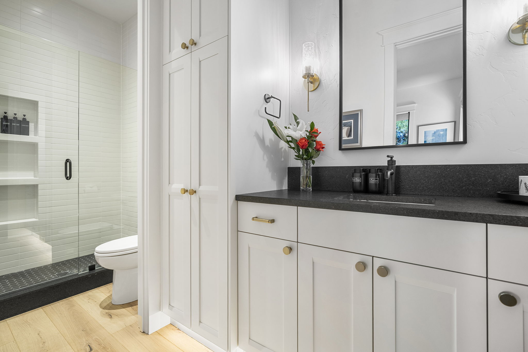 En suite bathroom on main level