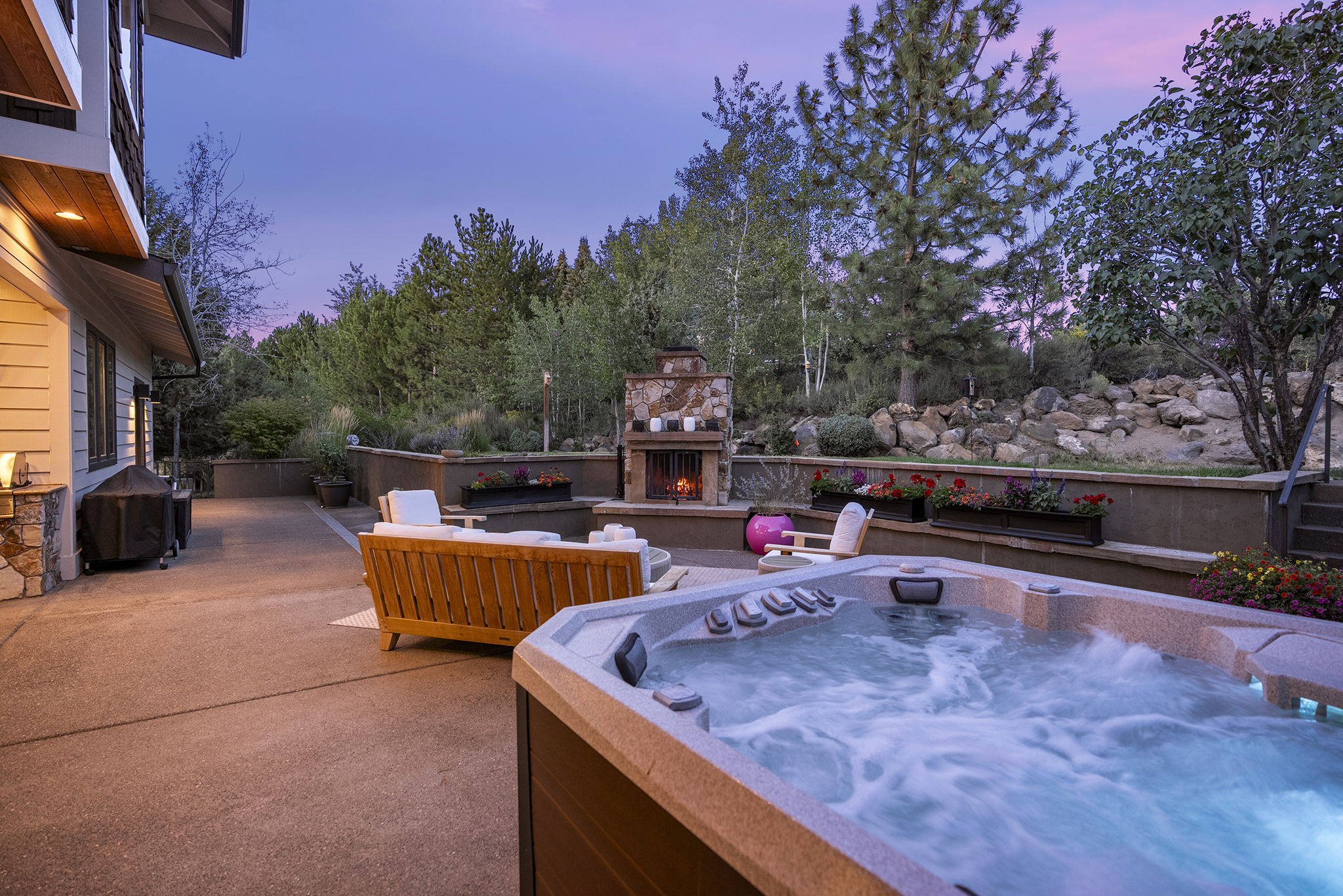 Hot tub stays with the home