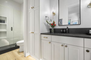 En suite bathroom on main level