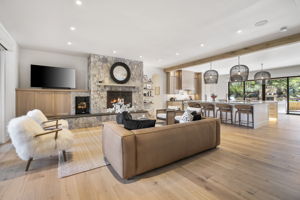 Cozy yet chic family room