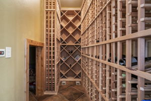 Bonus storage area in wine room