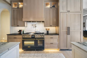 Custom made Bluestar range in moody blue tone