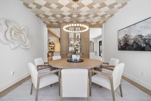 "Invisible" speakers hidden in dining room walls