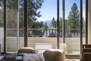 Mountain views from upper level