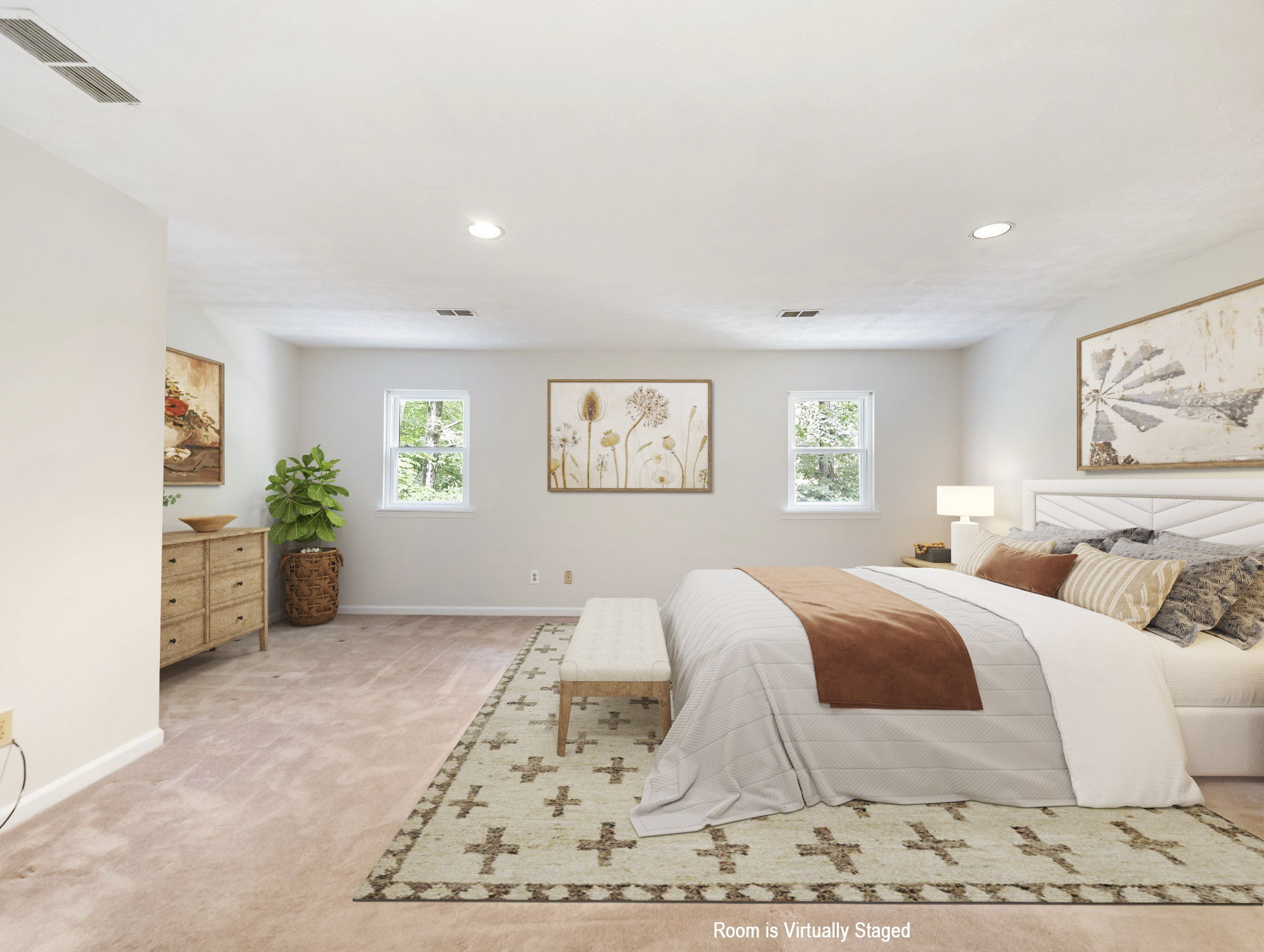 Master Bedroom  (Virtually Staged)