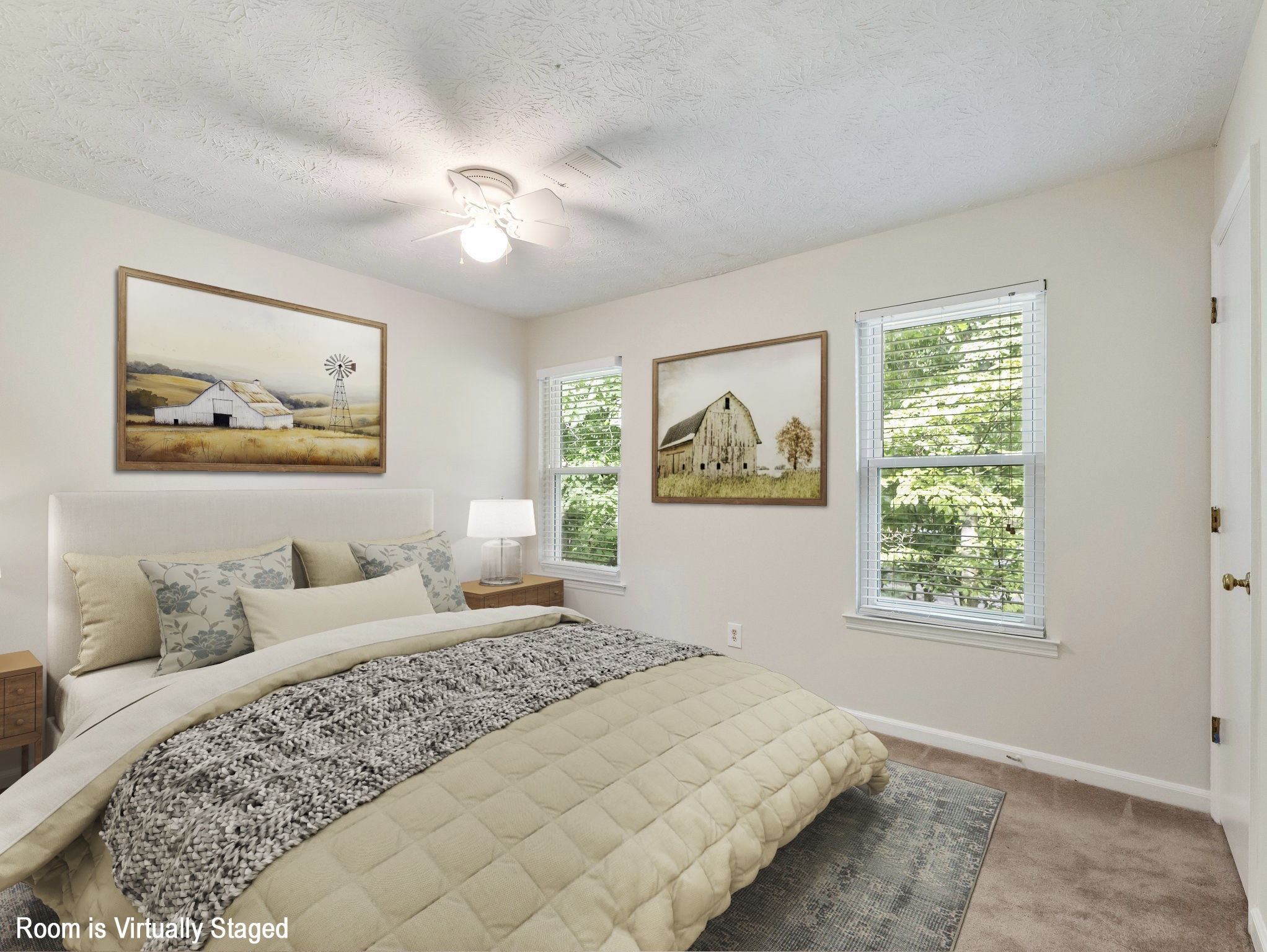 Secondary Bedroom #1 Virtually Staged