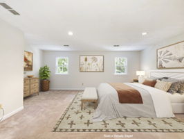 Master Bedroom  (Virtually Staged)
